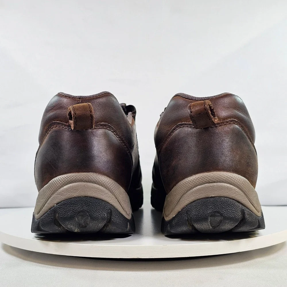 Duluth Trading Co Wild Boar Mocs Brown Leather Slip On Shoes Mens 11 Wide 49521